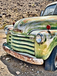Vintage green truck