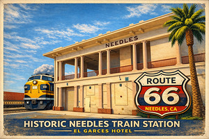 El Garces hotel & train station Needles CA. 