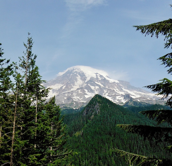 Mt Rainier - square Print