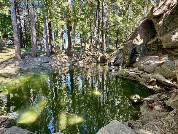 Ohme Gardens reflection pond Wenatchee Wa Print