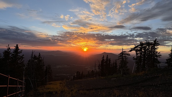 Sunset at Snowbowl -5 by Leslie Affeldt Photography