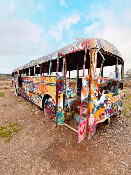 Magical Mystery Bus -1 by Leslie Affeldt Photography