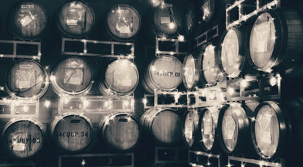 The Barrel Room -sepia by Leslie Affeldt Photography