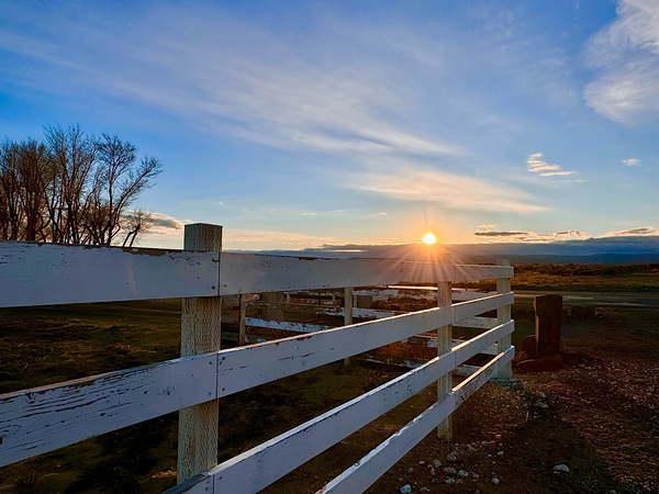Split Rail Sunset by Leslie Affeldt Photography