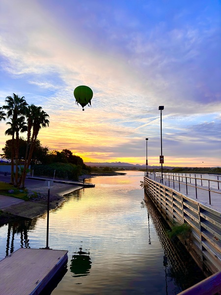 Sunrise over Bullhead City by Leslie Affeldt Photography