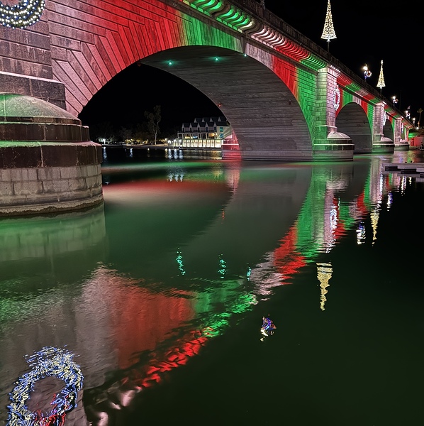 Christmas at London Bridge -2 Print