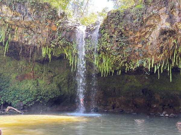 Upper falls Twin Falls Maui Hawaii by Leslie Affeldt Photography