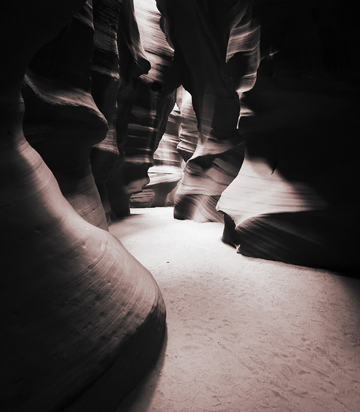 Antelope Canyon sepia tone by Leslie Affeldt Photography