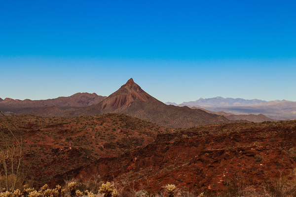 Artillery Peak Alamo Lake AZ Print