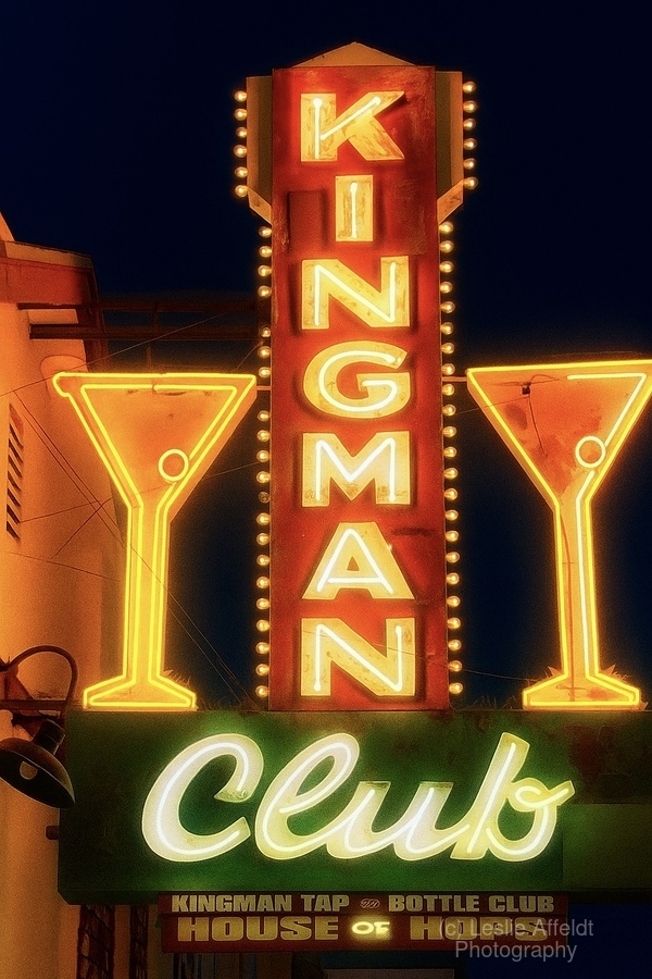 Kingman Club at night  Print