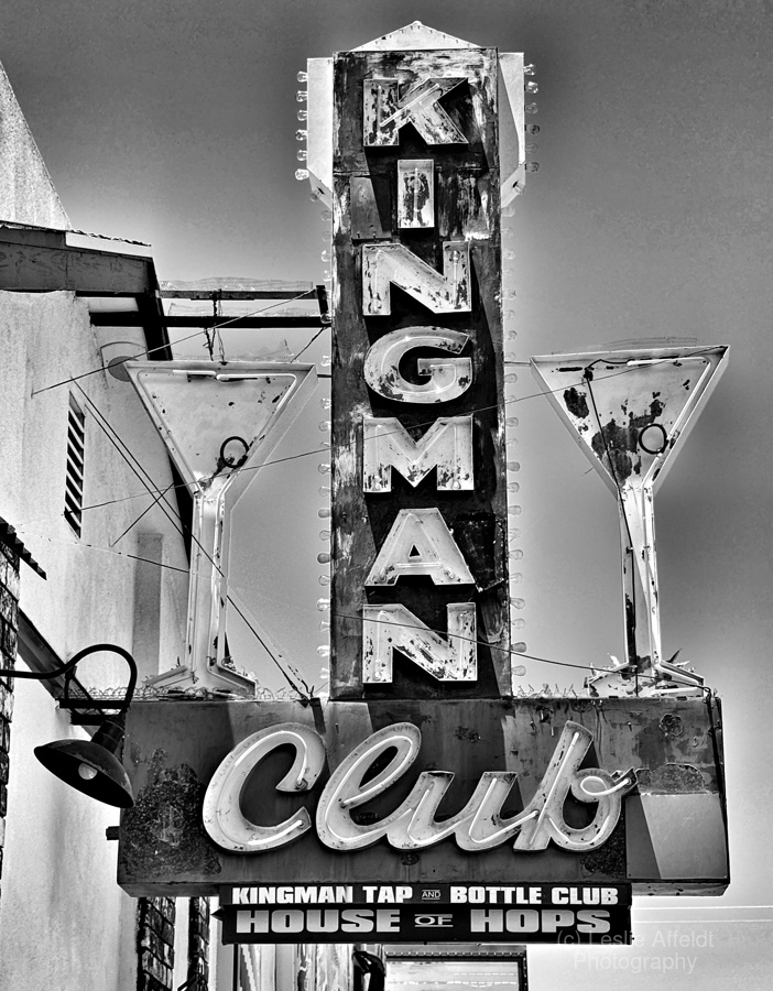 Kingman Club fine art B & W  Print