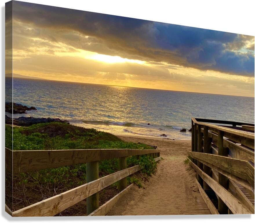 Kihei Sunset 2 horizontal version Canvas Print