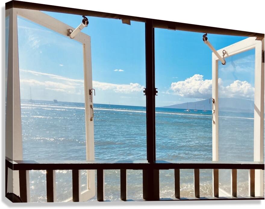 The windows of Front Street in Lahaina Canvas Print