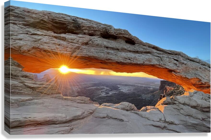 Sunrise at Mesa Arch Canvas Print