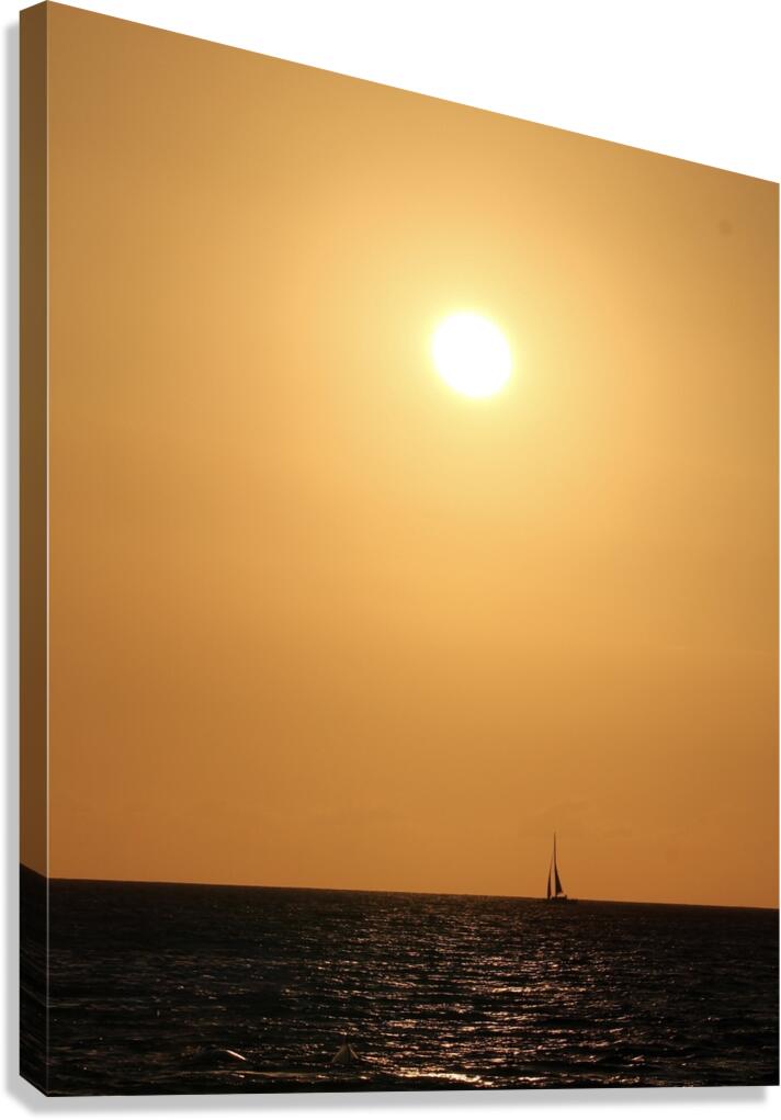 Sailboat Sunset - Maui Canvas Print