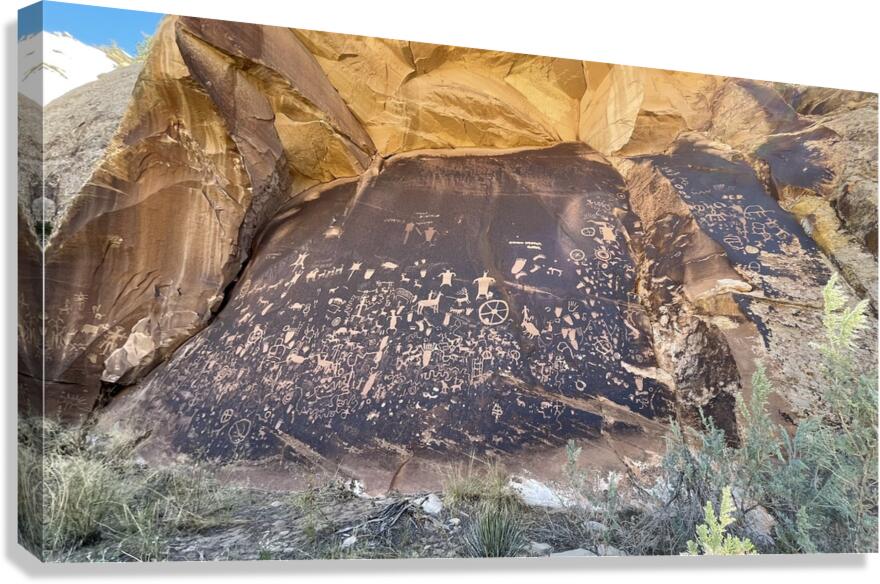 Newspaper Rock Canvas Print