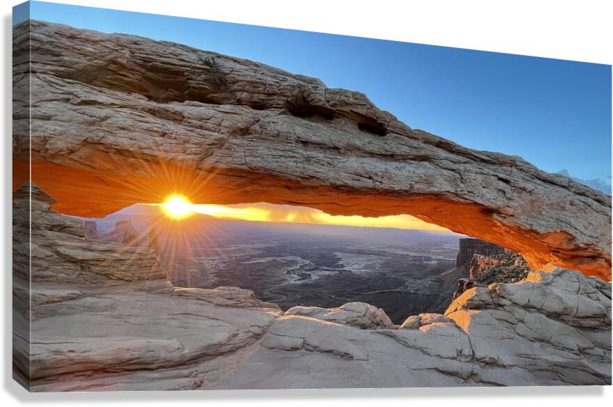 Sunrise at Mesa Arch Canvas Print