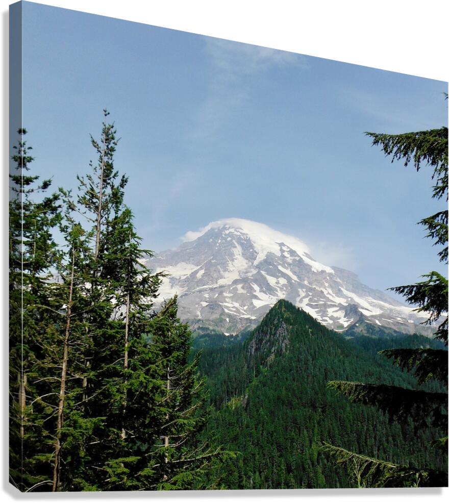 Mt Rainier - square Canvas Print