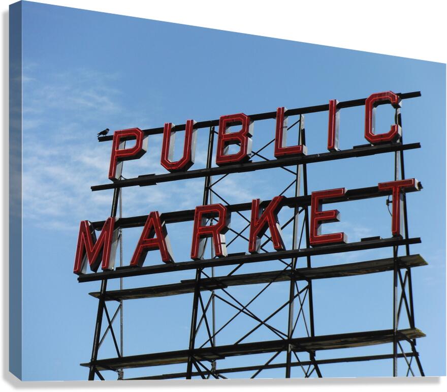 Public Market Canvas Print