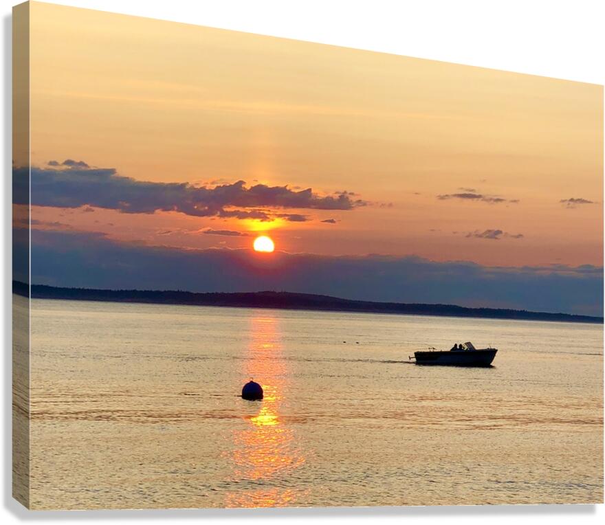 Sunset at Mutiny Bay Canvas Print