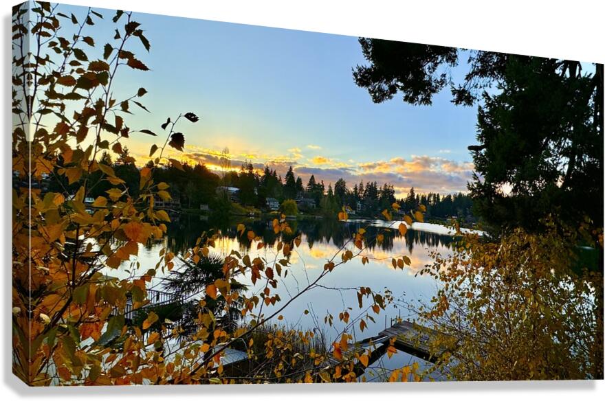 Star Lake Washington - 2 Canvas Print