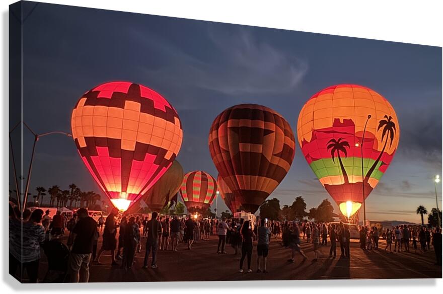Night Glow Bullhead City 2 Canvas Print