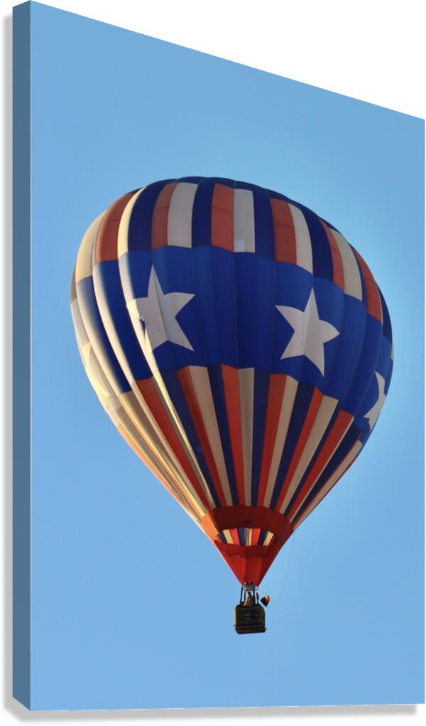 Stars and Stripes balloon Canvas Print