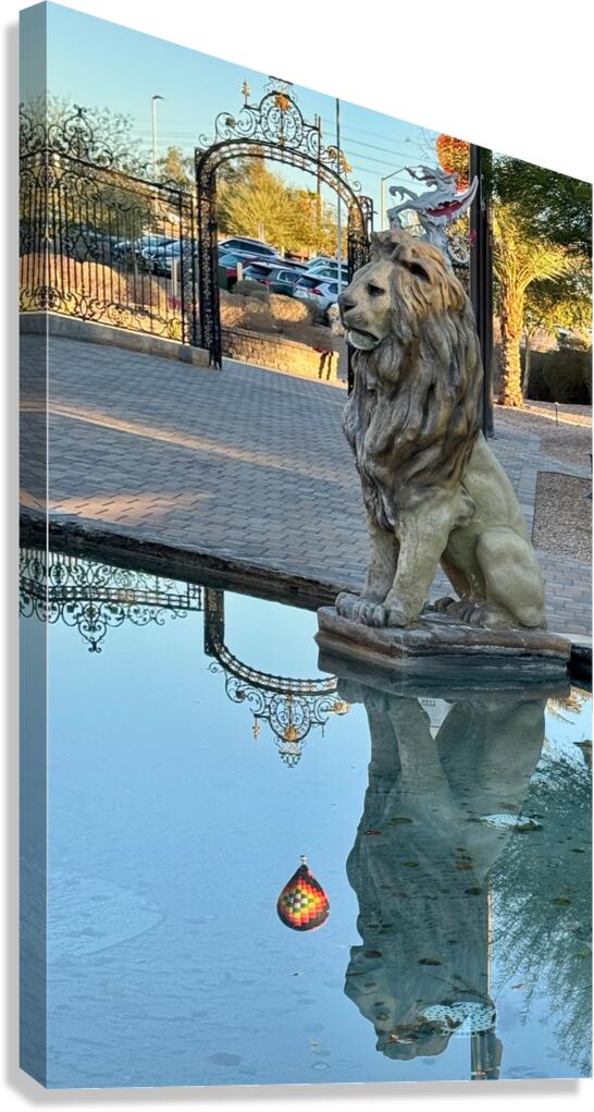 Reflection at the gate -1 Canvas Print