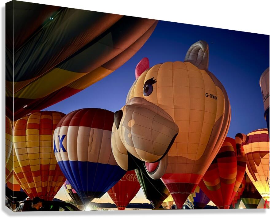 Standing at attention ready for flight Canvas Print