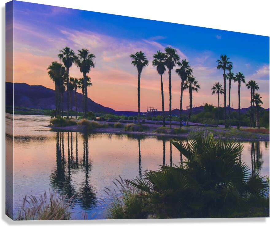 Sunset at Davis Camp -2 Canvas Print