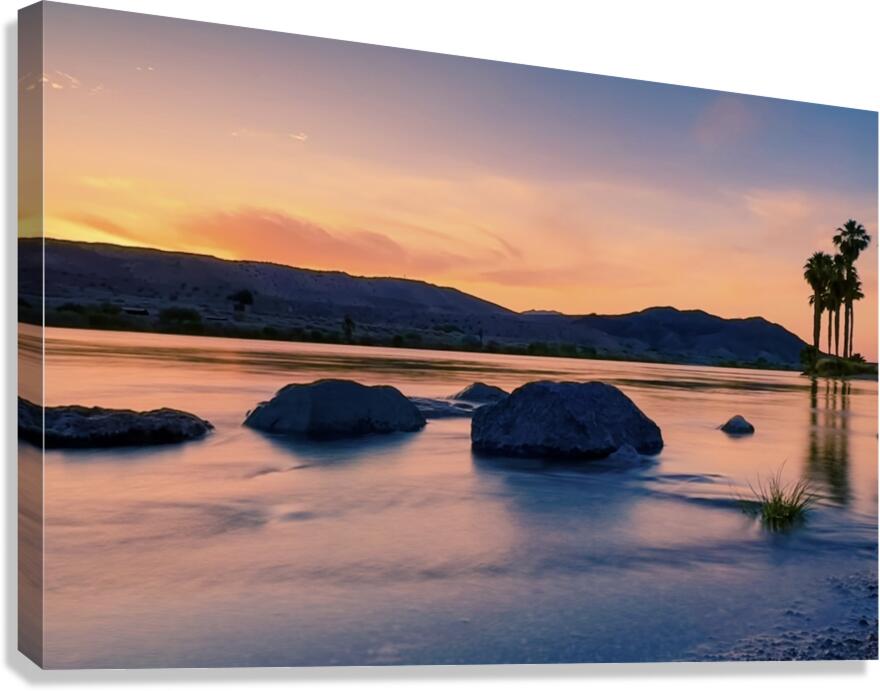 “Flow” Colorado River Sunset Canvas Print