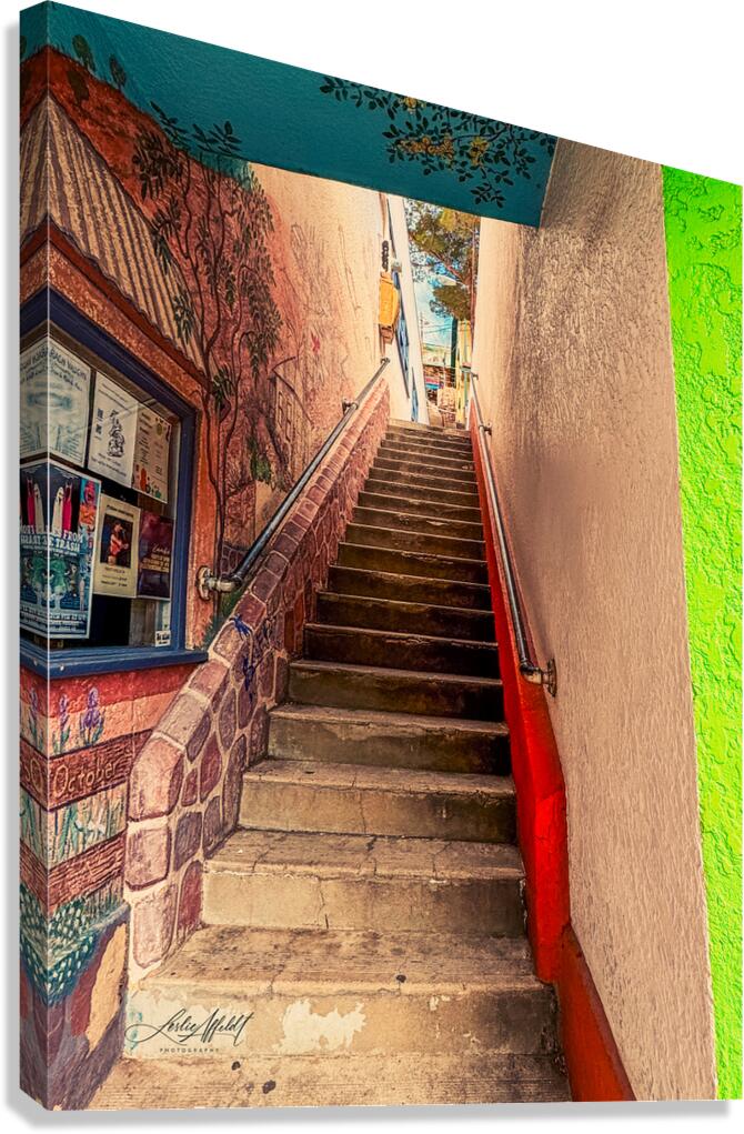 Bisbee Staircase -1 Canvas Print