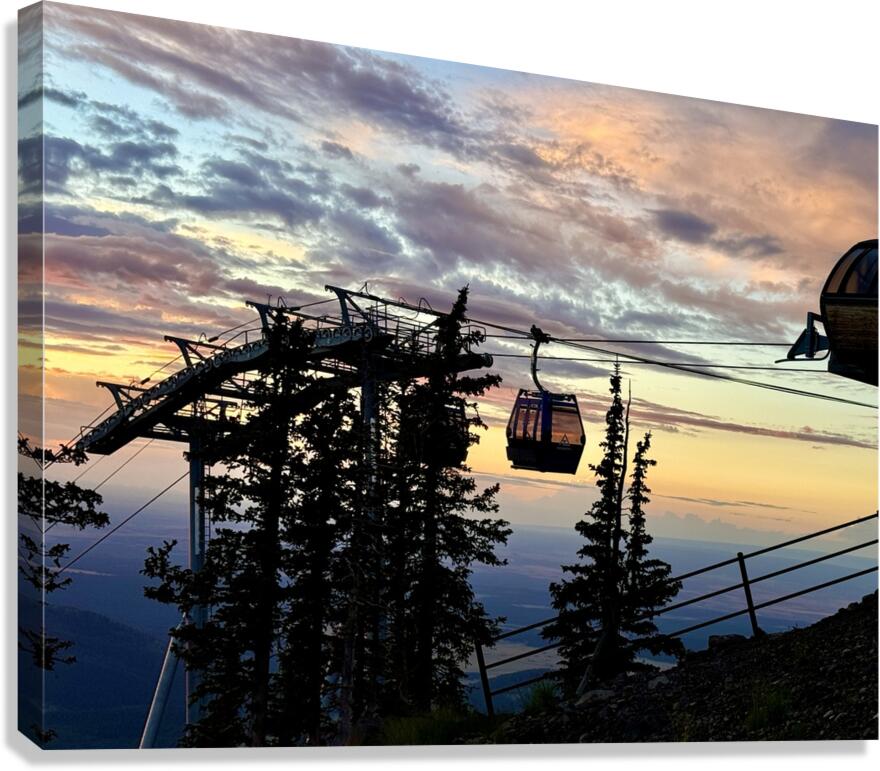 Gondola Ride to Sunset Canvas Print