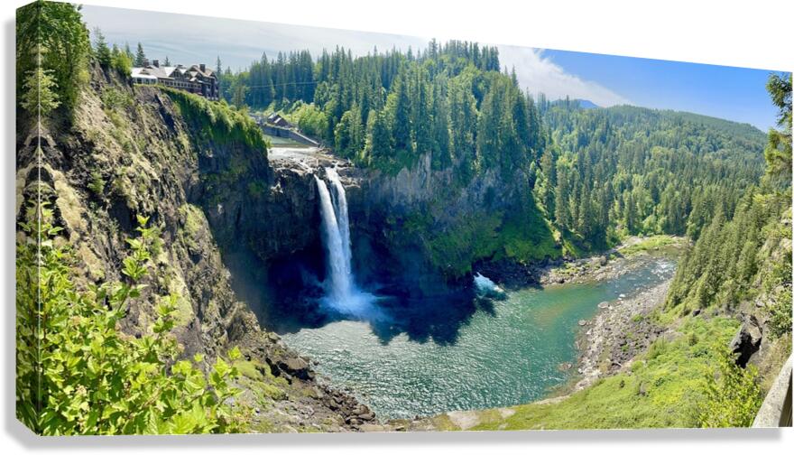 Snoqualmie Falls -panoramic Canvas Print