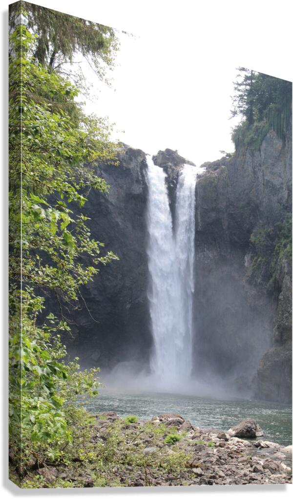 Snoqualmie Falls  from below Canvas Print
