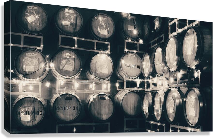 The Barrel Room -sepia Canvas Print