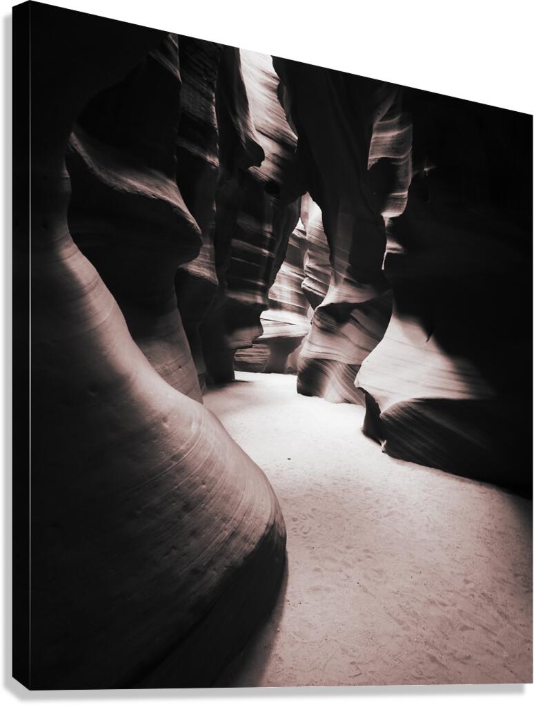 Antelope Canyon sepia tone Canvas Print