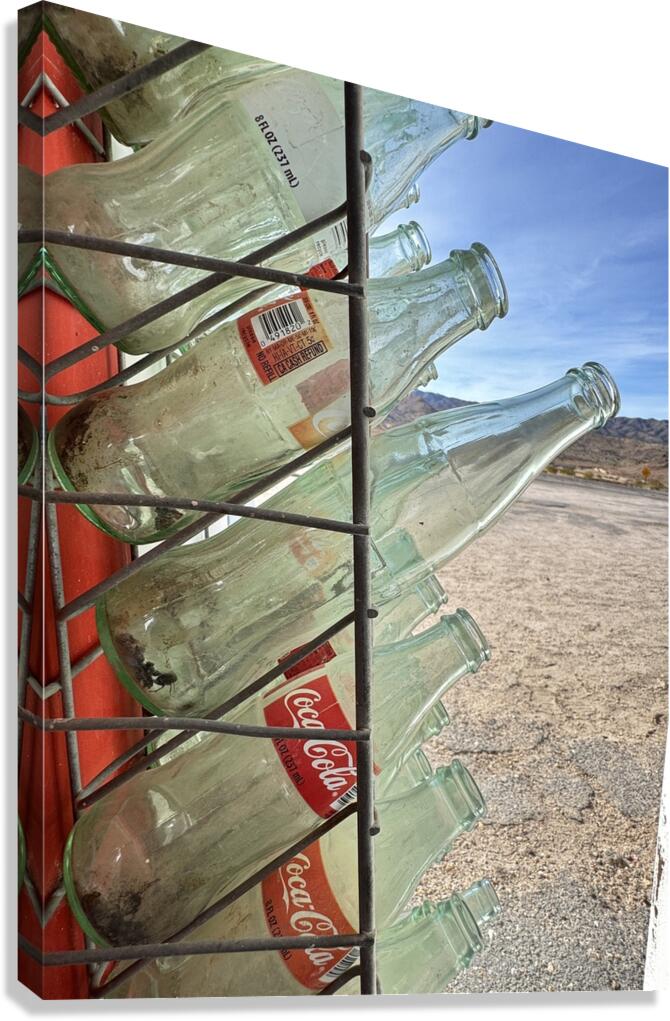 Desert Coke Bottles Canvas Print