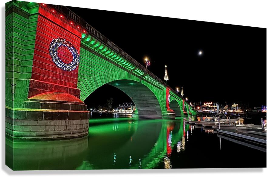 Christmas at London Bridge -1 Canvas Print