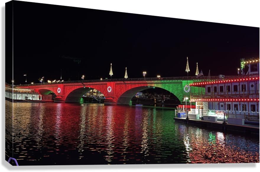 Christmas at London Bridge -3 Canvas Print