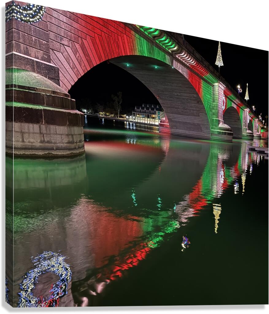 Christmas at London Bridge -2 Canvas Print