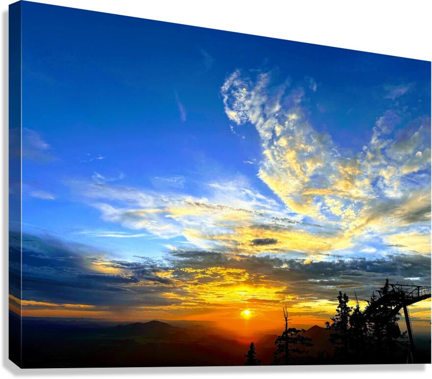 Sunset at Snowbowl -4 Canvas Print