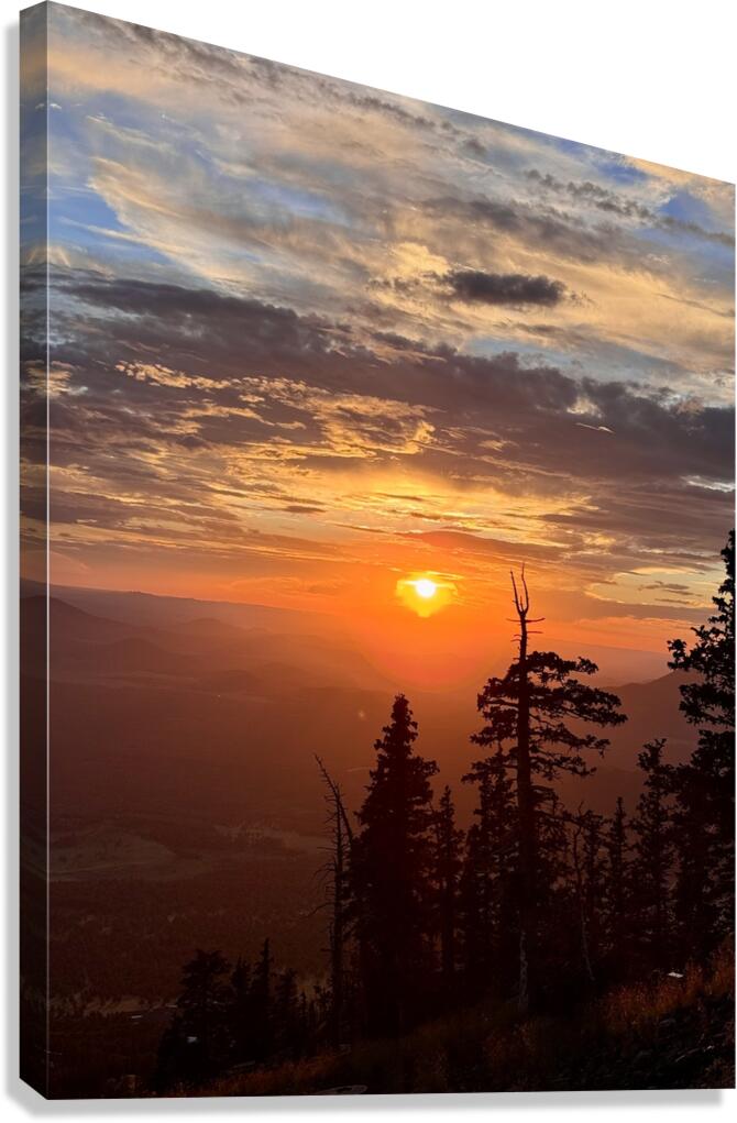 Sunset at Snowbowl -2 Canvas Print