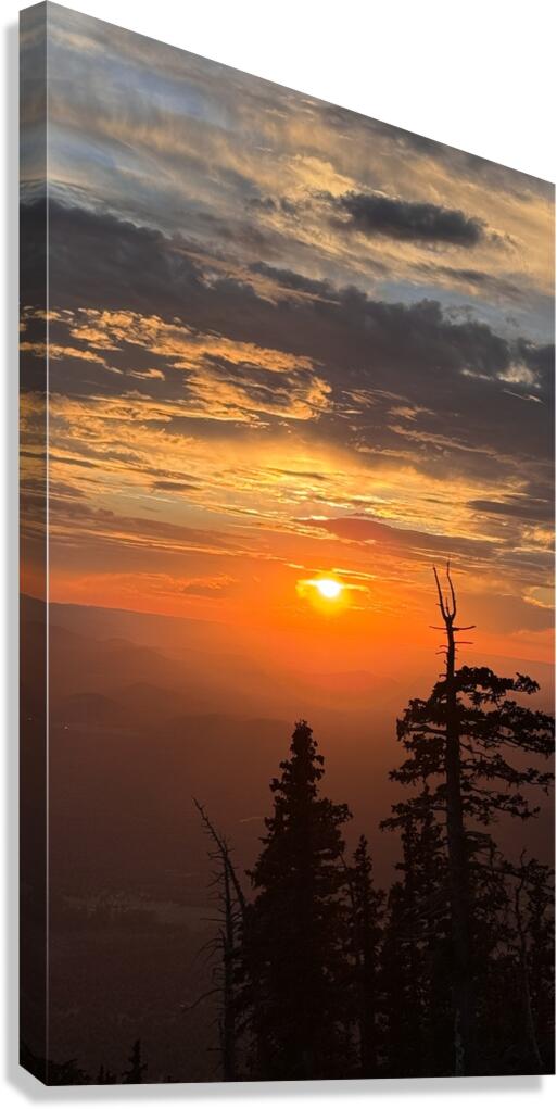 Sunset at Snowbowl -3 Canvas Print