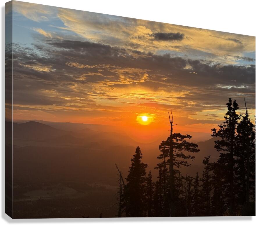 Sunset at Snowbowl -1 Canvas Print