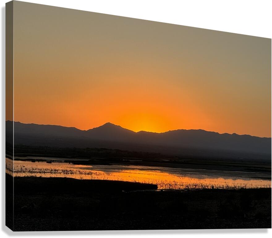 Sunset on the Marsh Canvas Print
