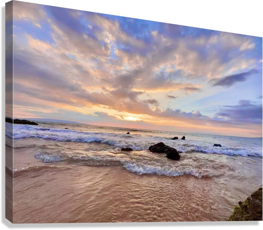 Pastel sunset in Kihei Canvas Print
