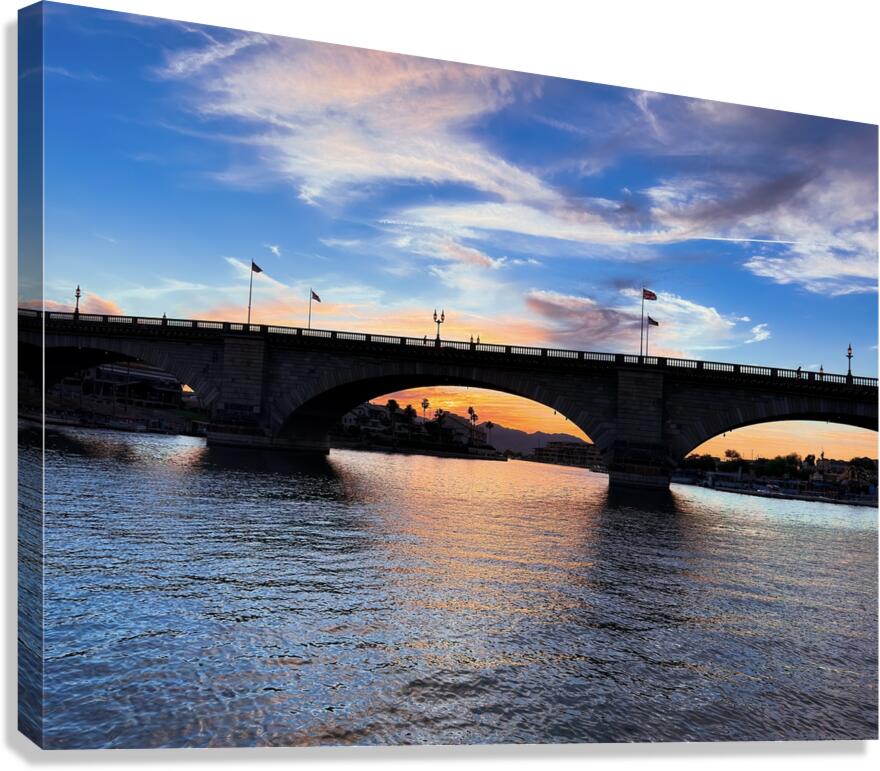 London Bridge Sunset Canvas Print