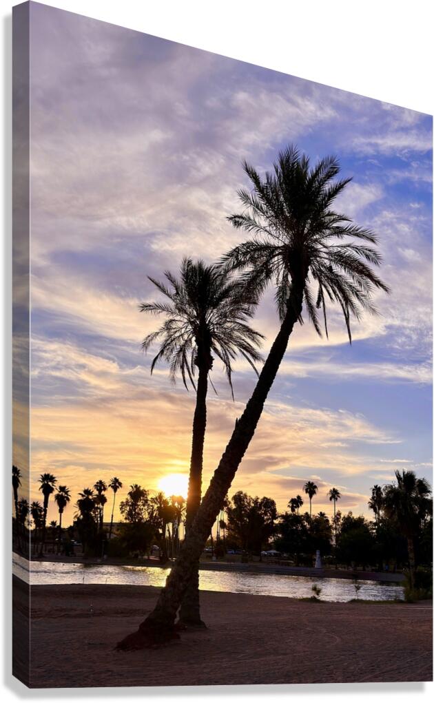 Sunset at Lake Havasu  Canvas Print