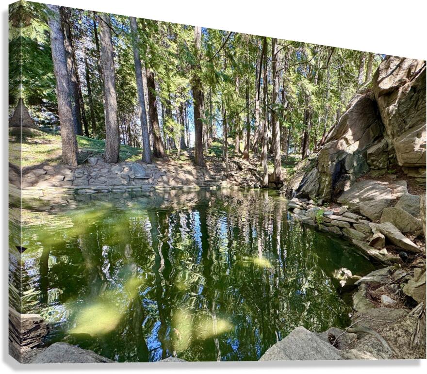 Ohme Gardens reflection pond Wenatchee Wa Canvas Print